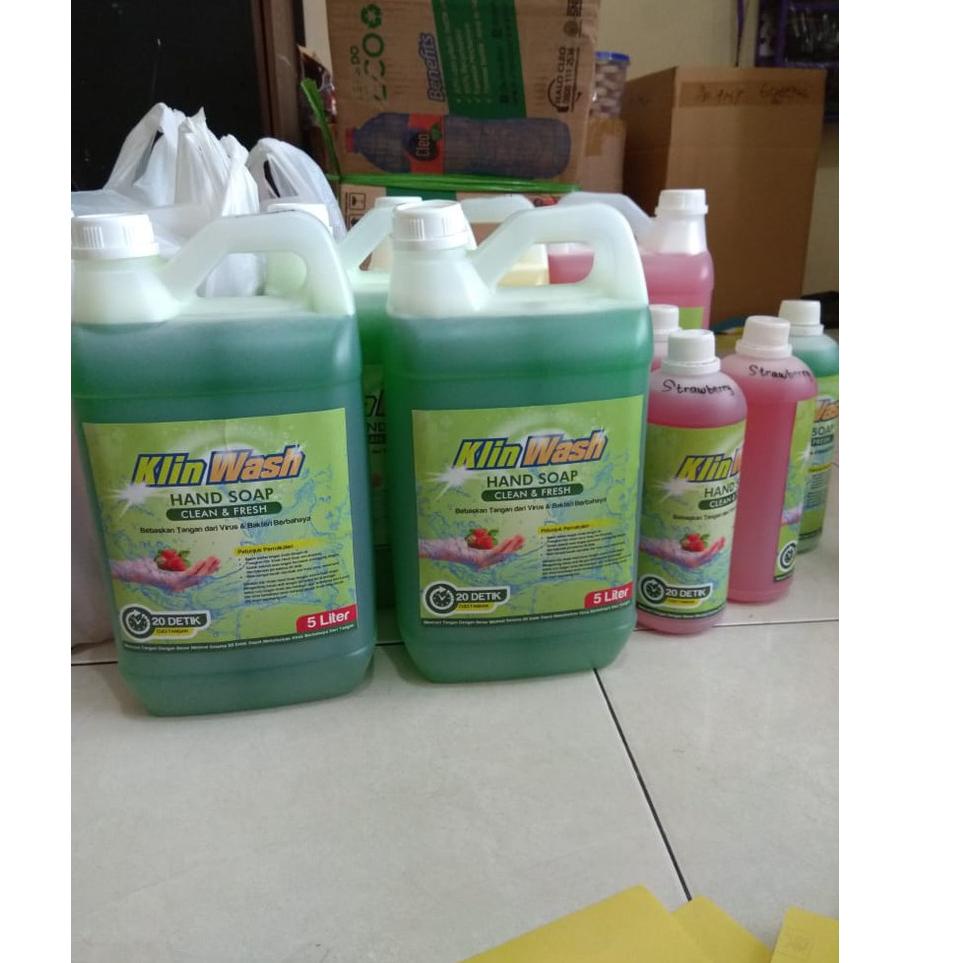 [KODE 6CAHD] Hand Soap Kemasan Jerigen Refill 5 Liter 5 L Sabun Cuci Tangan 5000 ml 5000ml Cegah Vir