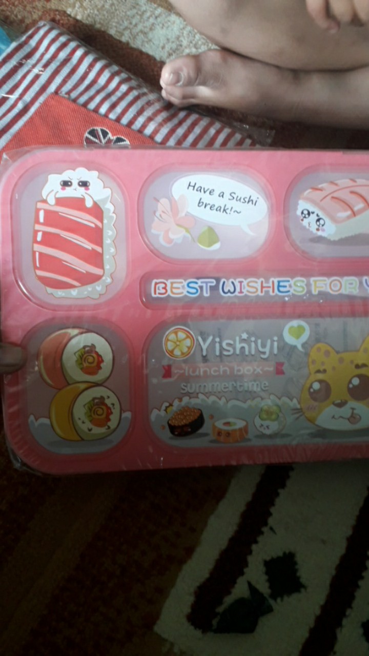 Alfaindo Lunch Box Kotak Makan Anak Bpa Free Yooyee Yy589 Sekat 6 Bubblewarp