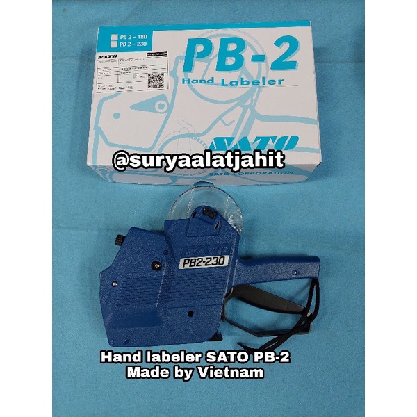 Hand labeler SATO PB2-230 (ABJAD) terbagus =rp.575.000/1pcs