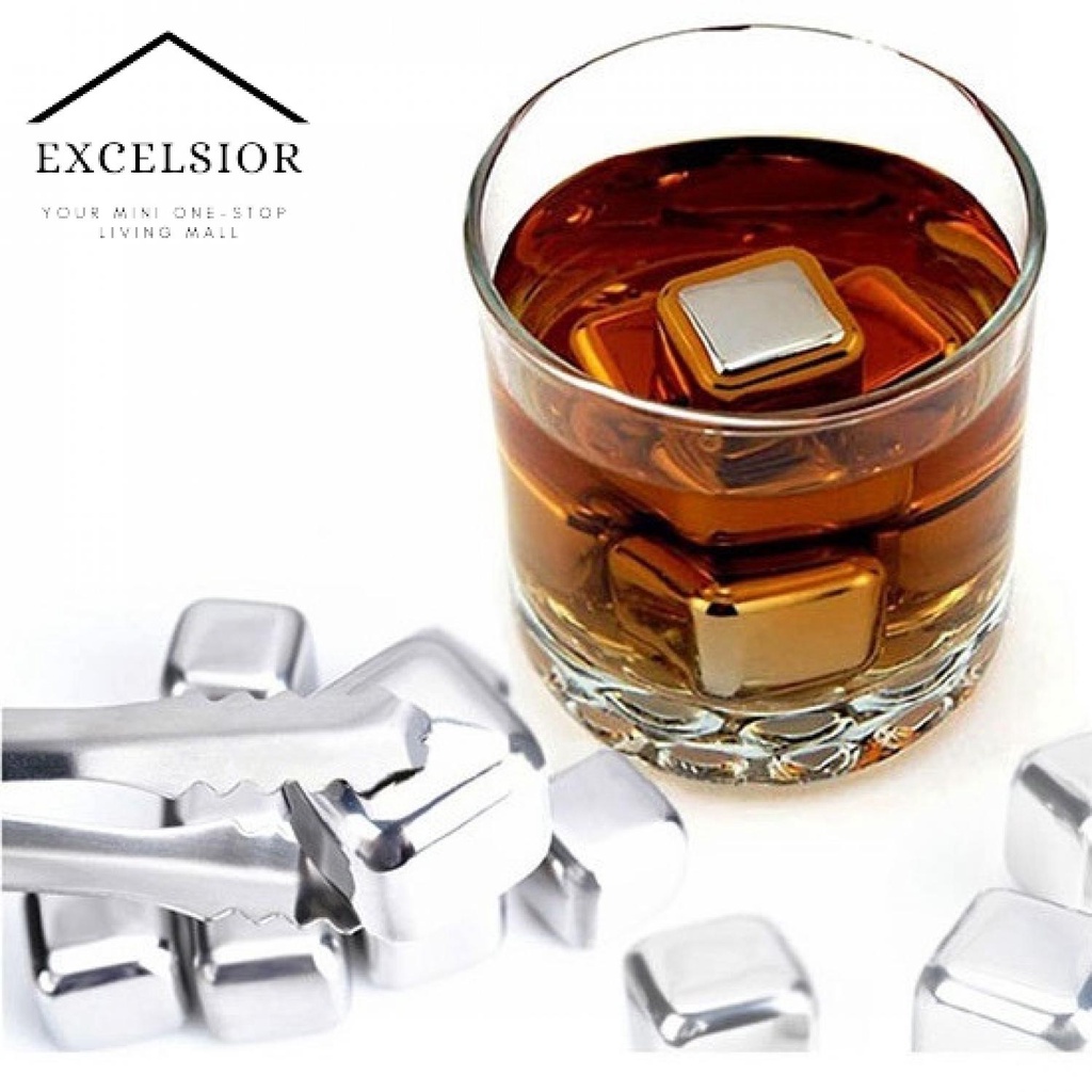 

Excelsior Leeseph Reusable Stainless Steel Ice Cube / Es Batu - W00043