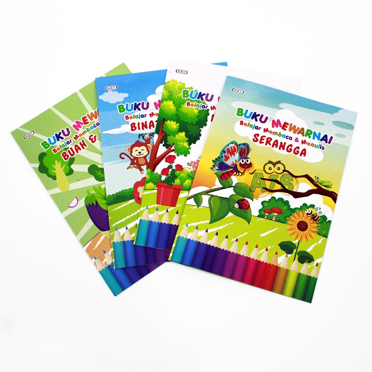 Buku Mewarnai Baca & Tulis Kiky
