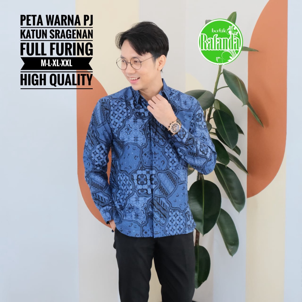 PETA WARNA RAFANDA BATIKSOLOAMANAH KEMEJA BAJU BATIK PRIA SOLO LENGAN PANJANG PENDEK LAPIS FURING ATASAN BATIK PREMIUM MODERN KATUN HALUS GURDO HIJAU 2 BOKOR KLASIK PERMATA HITAM 2 LURIK ABU PETA UNGGU ALDIANSYAH ANGGARA MERAH PEKSI JODO CEMPAKA HIJAU