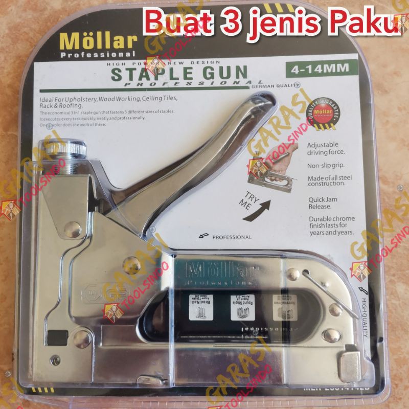 

staples jok 3 in 1 MOLLAR gun tacker staple gun stapler tembak mollar