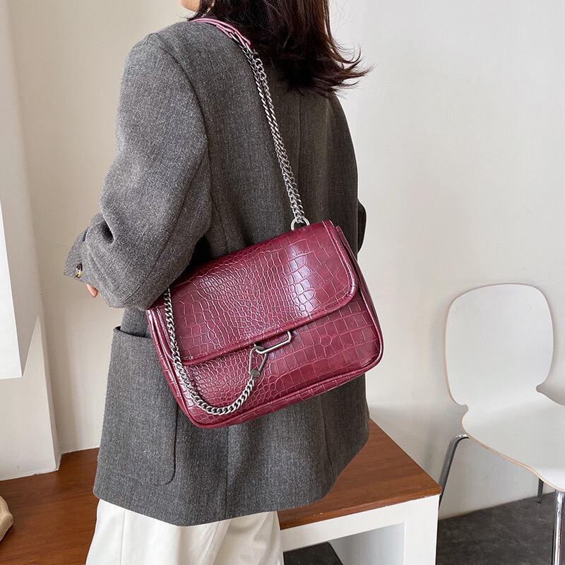 TAS SELEMPANG SLINGBAG WANITA ORIGINAL IMPORT CANTIK MODEL TERBARU CINA KOREA BUAYA KULIT CANTOLAN Z