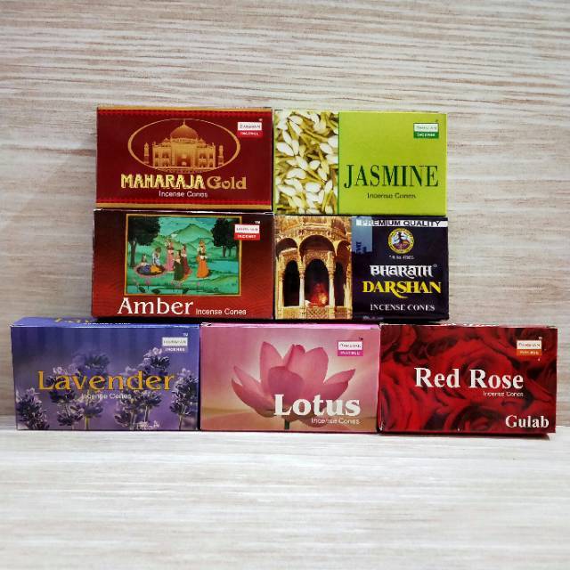 Hio / Dupa Kerucut / Tumpeng / Cone Buhur India Wangi Aromaterapi Merk Darshan 1 Pack