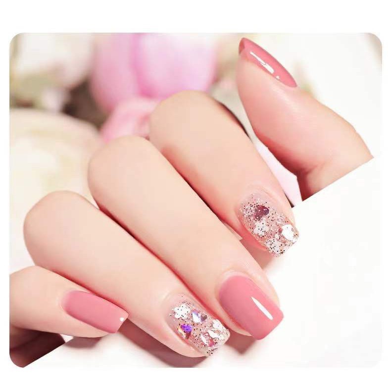 Kutek two in one tone 2in1 cat kuku dua warna gel glitter transaparan nail art polish non peel off