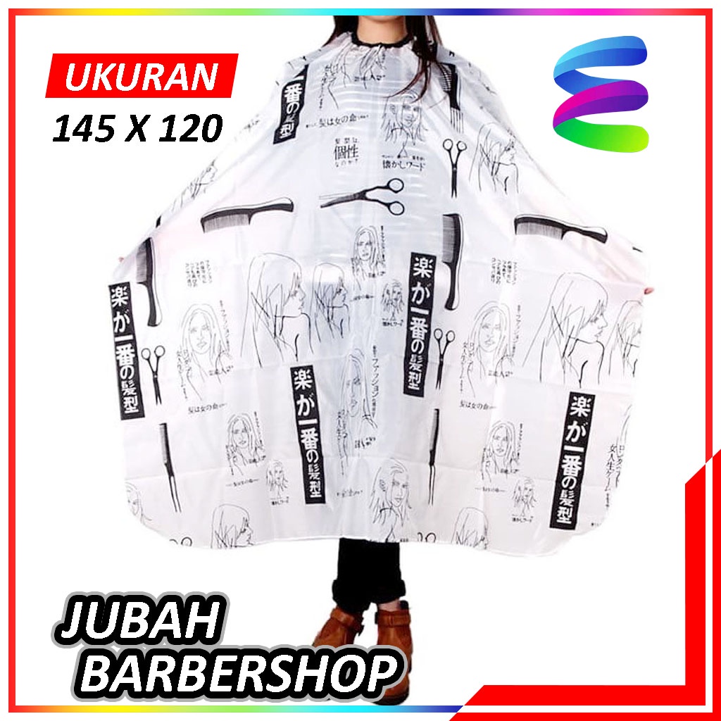 Kain Kip / Kain Kep / Kain Cukur / Kain Penutup Badan Untuk Potong Rambut - Jubah Apron Pangkas Rambut Salon &amp; Barbershop