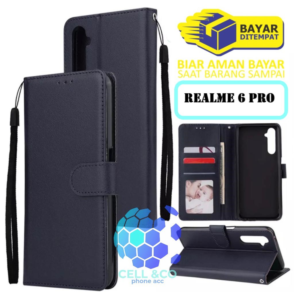 Flip cover REALME 6 PRO Flip case buka tutup kesing hp casing hp flip case leather wallet