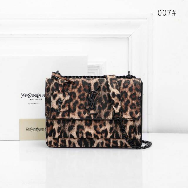 ysl leopard bag