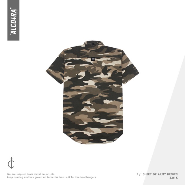 SHIRT DP ARMY BROWN