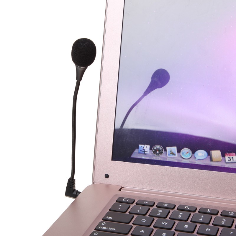 Cre Mikrofon Flexible Noise Canceling Mini Dengan Jack 3.5mm Untuk Pc / Laptop / Notebook