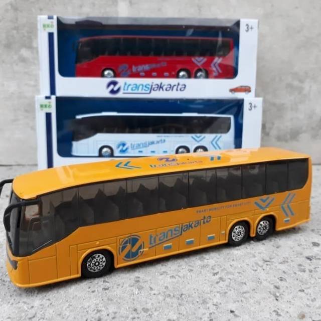 Mainan Diecast Busway - Replika Miniatur Mobil Bis Busway