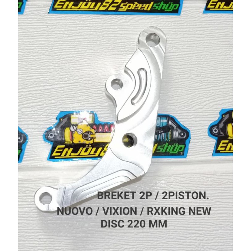 Breket Bracket Kaliper 2p / 2 Piston Vixion Nuovo Rxking new  Disc 220 MM
