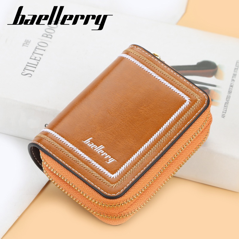 BAELLERRY D3228 Dompet Kartu Wanita Dompet Kunci Bahan Kulit PU Leather Premium WATCHKITE WKOS