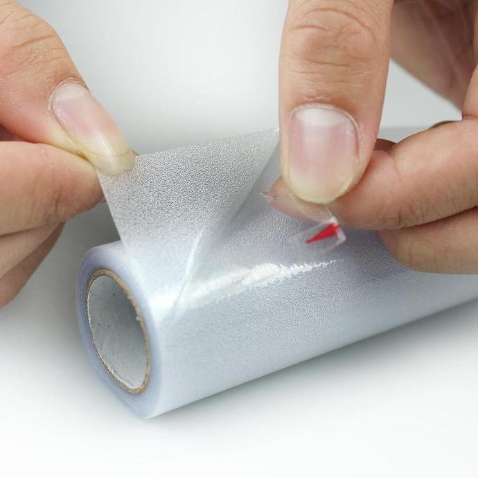 Stiker Kaca Film Wallpaper Jendela Kaca Rumah Sanblas Buram Polos - L90