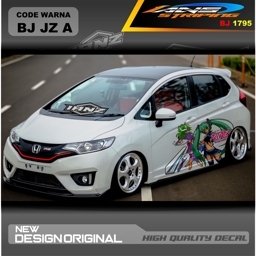 DECAL STIKER MOBIL HONDA JAZZ MOBIL AGYA AYLA AVANZA DLL / STIKER VARIASI MOBIL / DECAL STIKER MOBIL