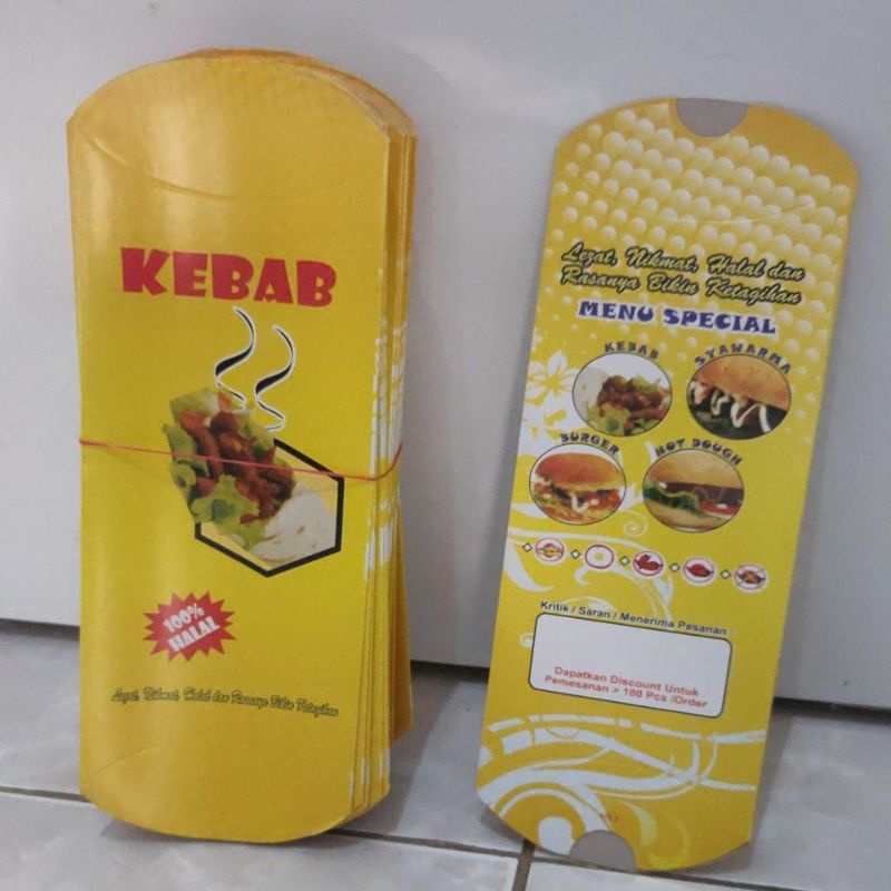 

Pack kebab wadah kebab kecil