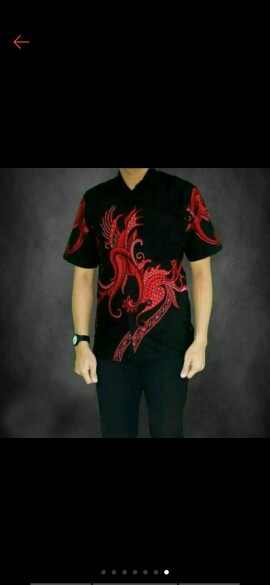 Kemeja Batik Pria Modern || Baju Batik Lengan Pendek Hem Batik Dewasa Kemeja Keren Kantoran