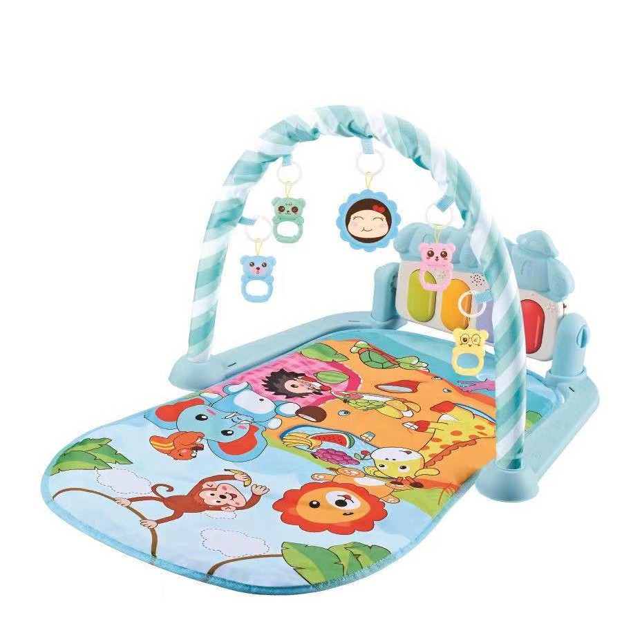 VIPBAZAAR MIISOO PEDAL PIANO FITNESS RACK Baby Musical Playgym Bayi Kerincingan Baby Gym babygym-928 Biru