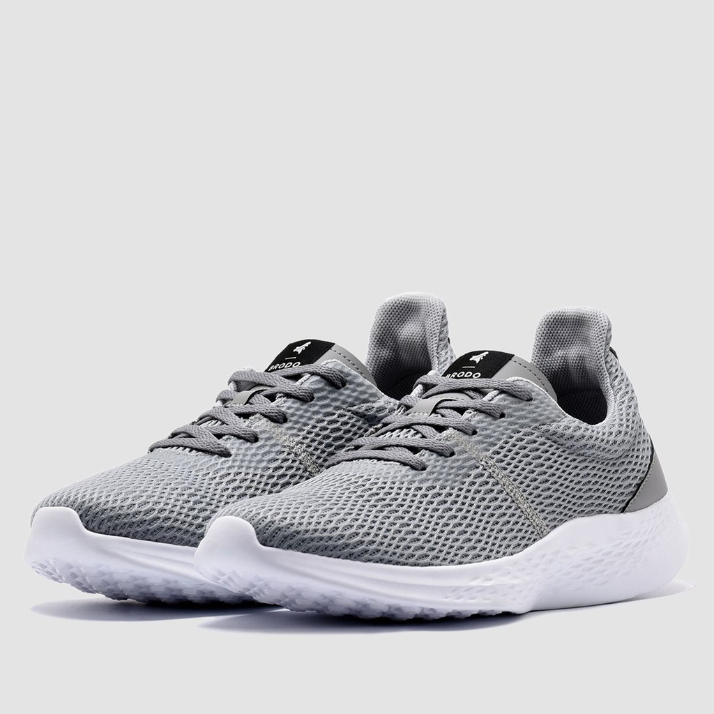 Sepatu Olahraga Brodo Active Sprint [Full White/Black White/Grey White/Navy White]-5