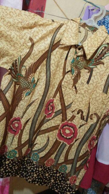 Bos Batik 2984 Hrb Ilalang Sogan Tulis Halus Kemeja Batik Pekalongan Ukuran M L Xl Pekalongan Kota .