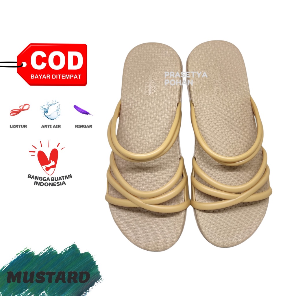 Sandal Tali Wanita Anti Air dan Ringan - Sendal Wanita NE X039