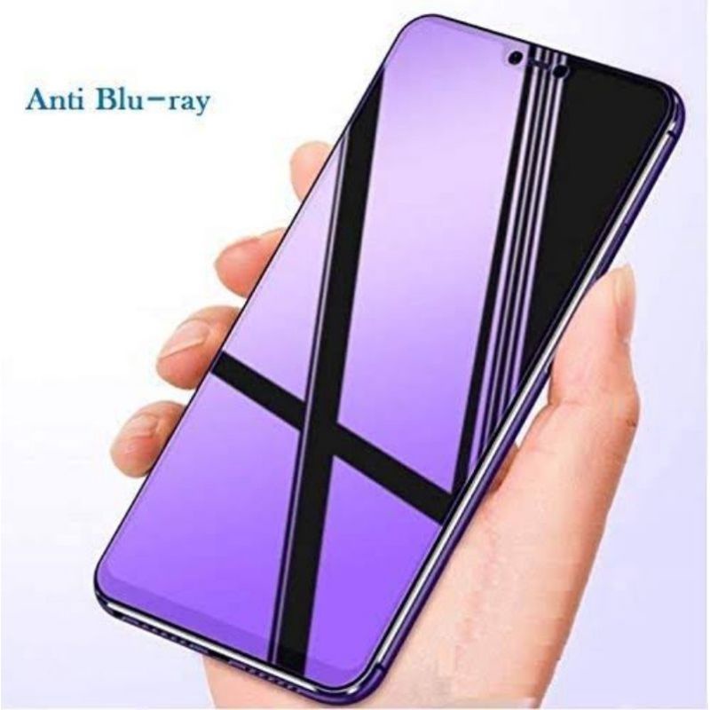 Tempered Glass Blue Ray Realme 7 7i 7Pro Realme 8 8Pro Anti Radiasi Full Lem Full Screen