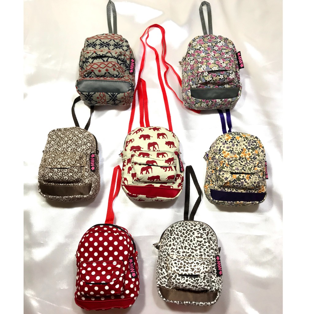 Tas Selempang Sling Bag Wanita Anak Kanvas Motif Ransel Mini Lucu Isabella