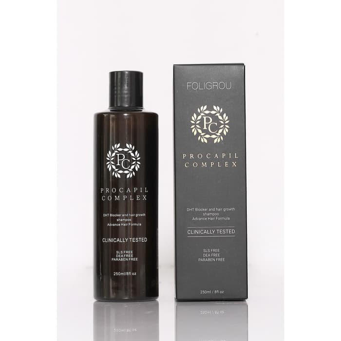 Foligrou Penumbuh rambut alami paket untuk 2 shampoo