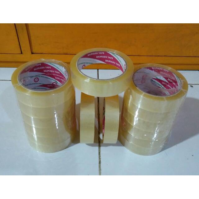 

Isolasi Daimaru 1 inch lakban kuat solatip opp tape bening inchi pas