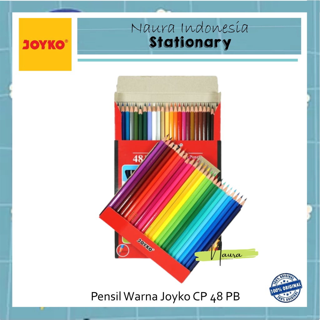 

PENSIL WARNA JOYKO CP-48 PB | PENSIL WARNA JOYKO 48 WARNA | PENSIL WARNA JOYKO