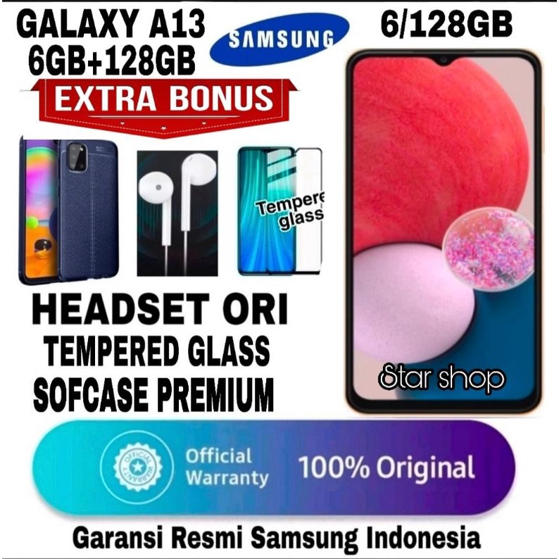 SAMSUNG GALAXY A13 6/128 GB &amp; 4/128 GB GARANSI RESMI - SAMSUNG A13 - SAMSUNG A14