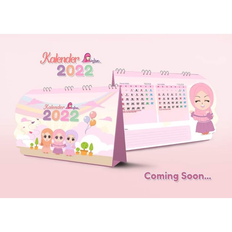 COD Kalender Meja Miulan Original Kalender 2022 Kalender Lucu Terlaris