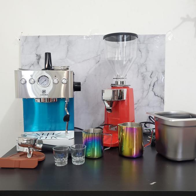 Paket Latina Primo 2 Dengan Grinder N500 Auto Full Set Termurah