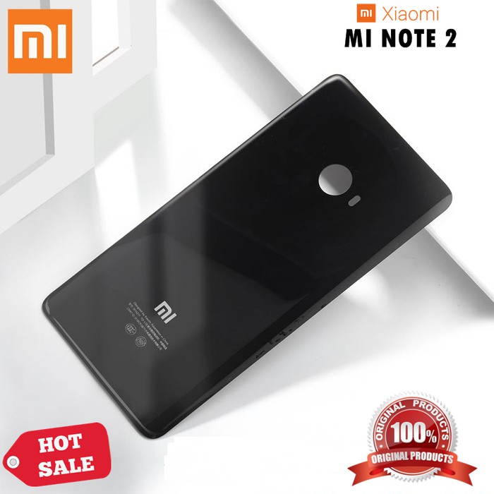 Backdoor Xiaomi Mi Note 2 Original Housing Glass Casing Cover - Putih