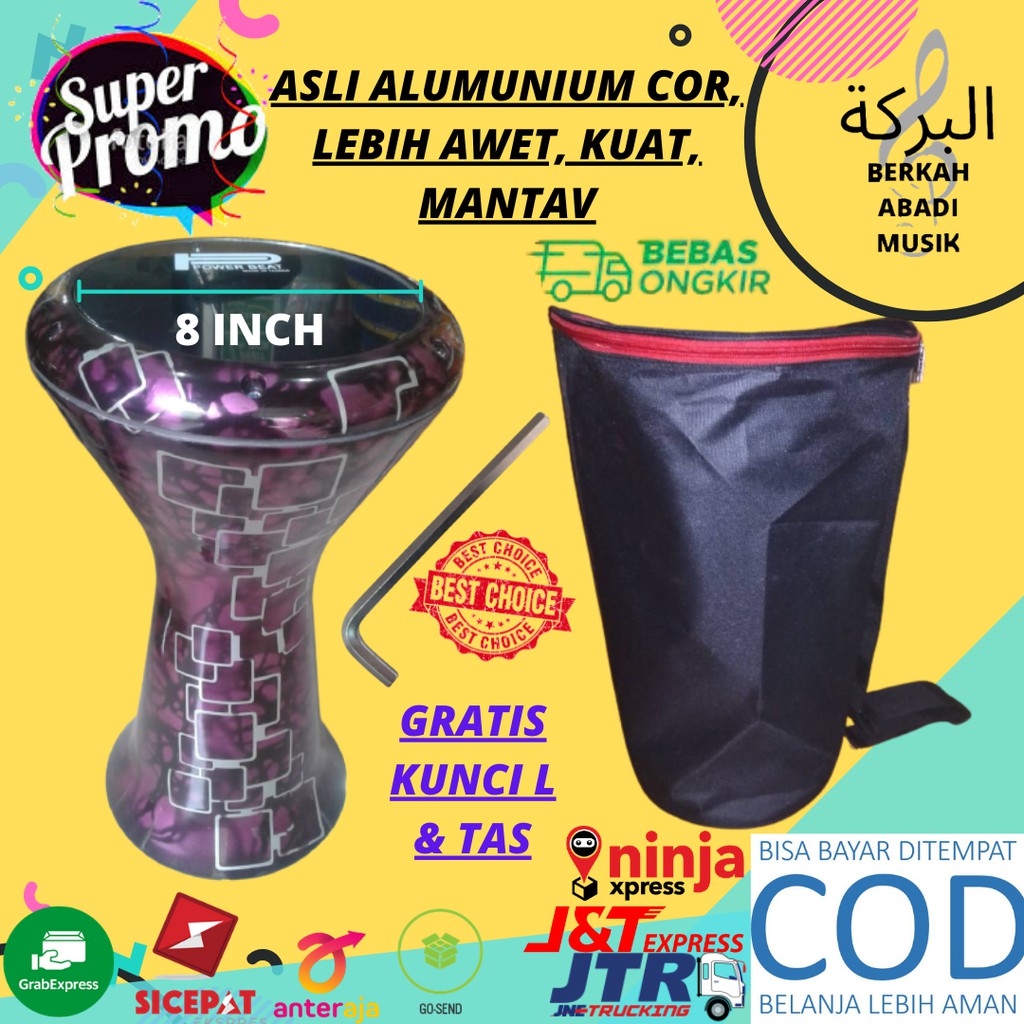 Darbuka alumunium cor 8 darbuka 8 inch tumbuk darbuka dumbuk darbuka calti darbuka calty tabla
