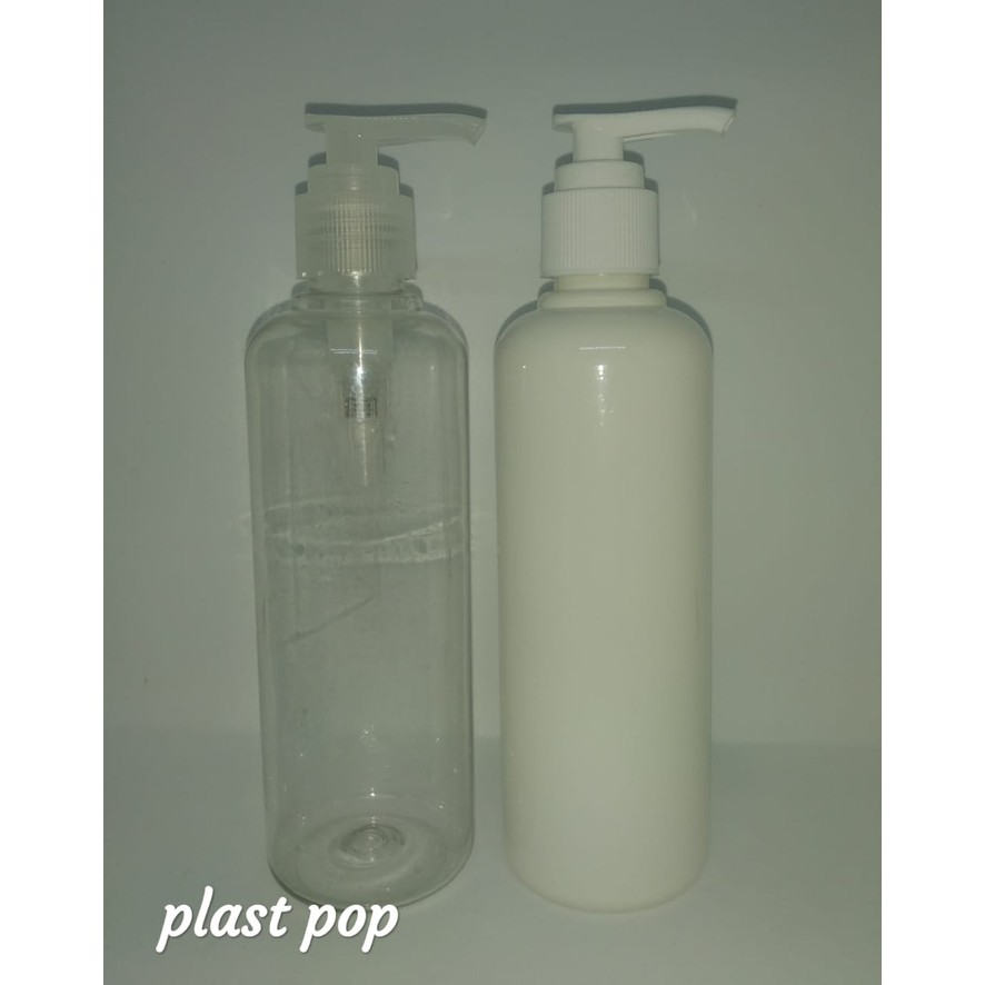 gojek botol PET 250 ml pump / pump lotion 250 ml / PET 250 ml pump