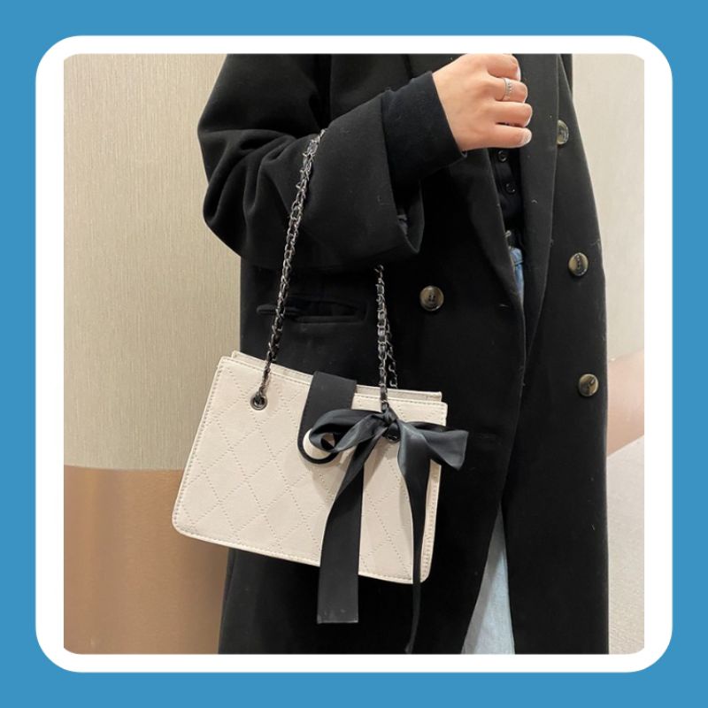EMOEMO-Monica Tas Selempang Wanita Tali Rantai Slingbag