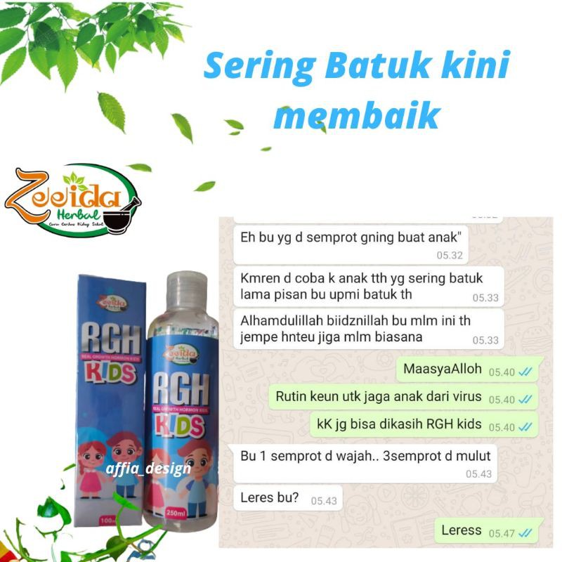 Real Growth Hormon RGH kids zeeida herbal