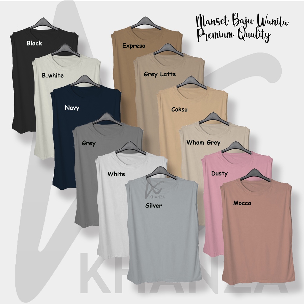 Manset Buntung Inner Tanpa Lengan Inner kuntung Daleman Lekbong wanita Turtleneck