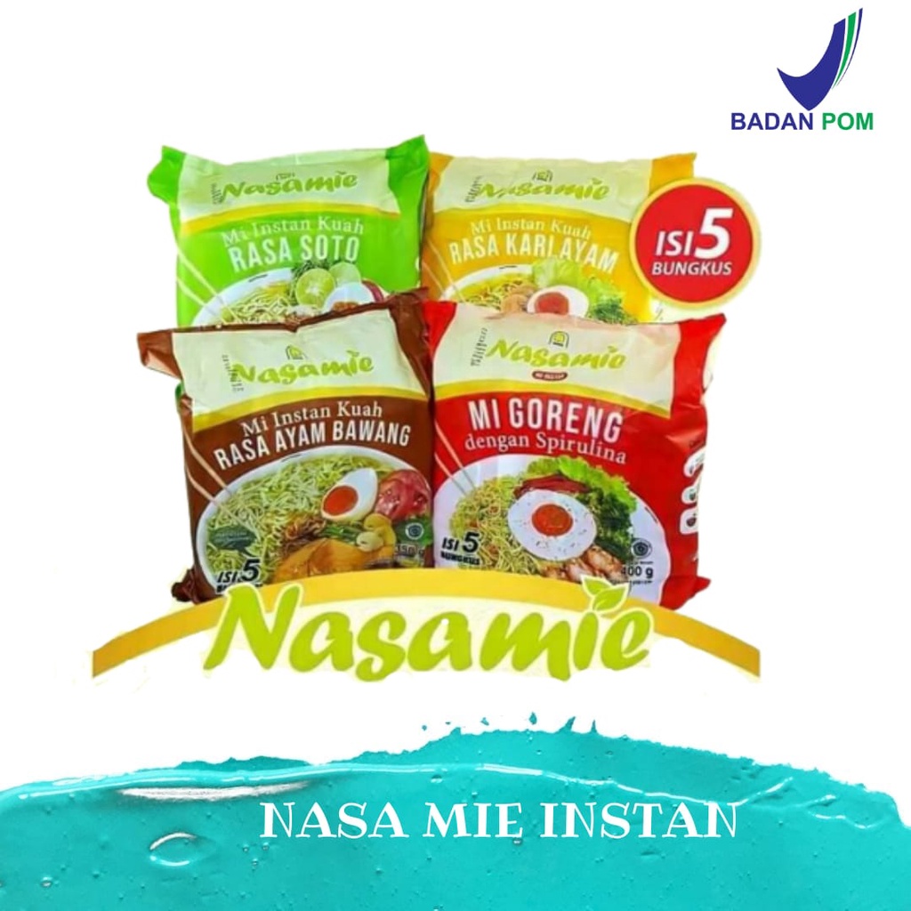 

NASAMIE DENGAN SPIRULINA / MIE SEHAT NASA 4 VARIAN RASA / Mie Nasa