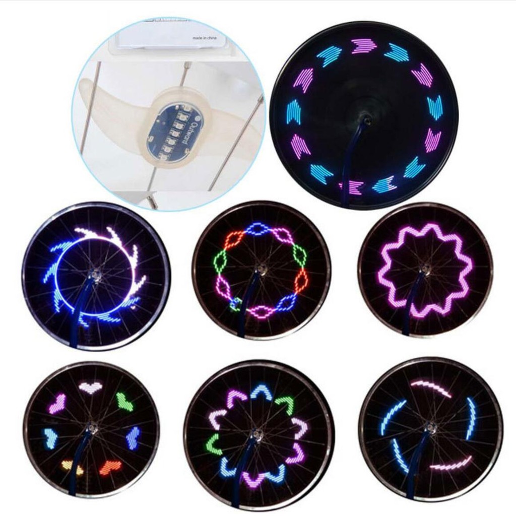 HARGA 4 PCS/TUTUP PENTIL LED LAMPU BAN RODA MOBIL MOTOR SEPEDA/LED TUTUP PENTIL/LAMPU LED SEPEDA/-5