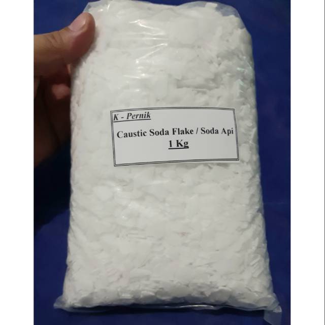 Caustic Soda Flake / NaOH 1 kg / Soda api