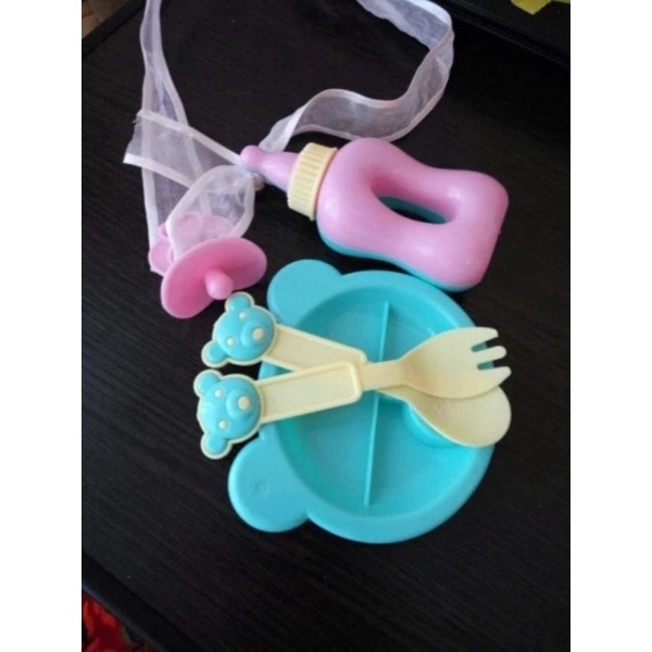 [5 pcs] botol susu & peralatan makan boneka Baby Alive / Mell chan doll  [BONEKA TDK TERMASUK]