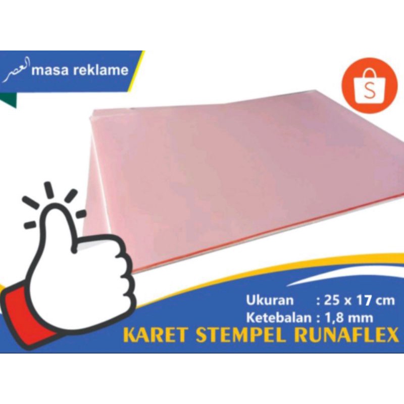 

karet bahan stempel runaflex, stempel masak, stempel kayu, stempel biasa.