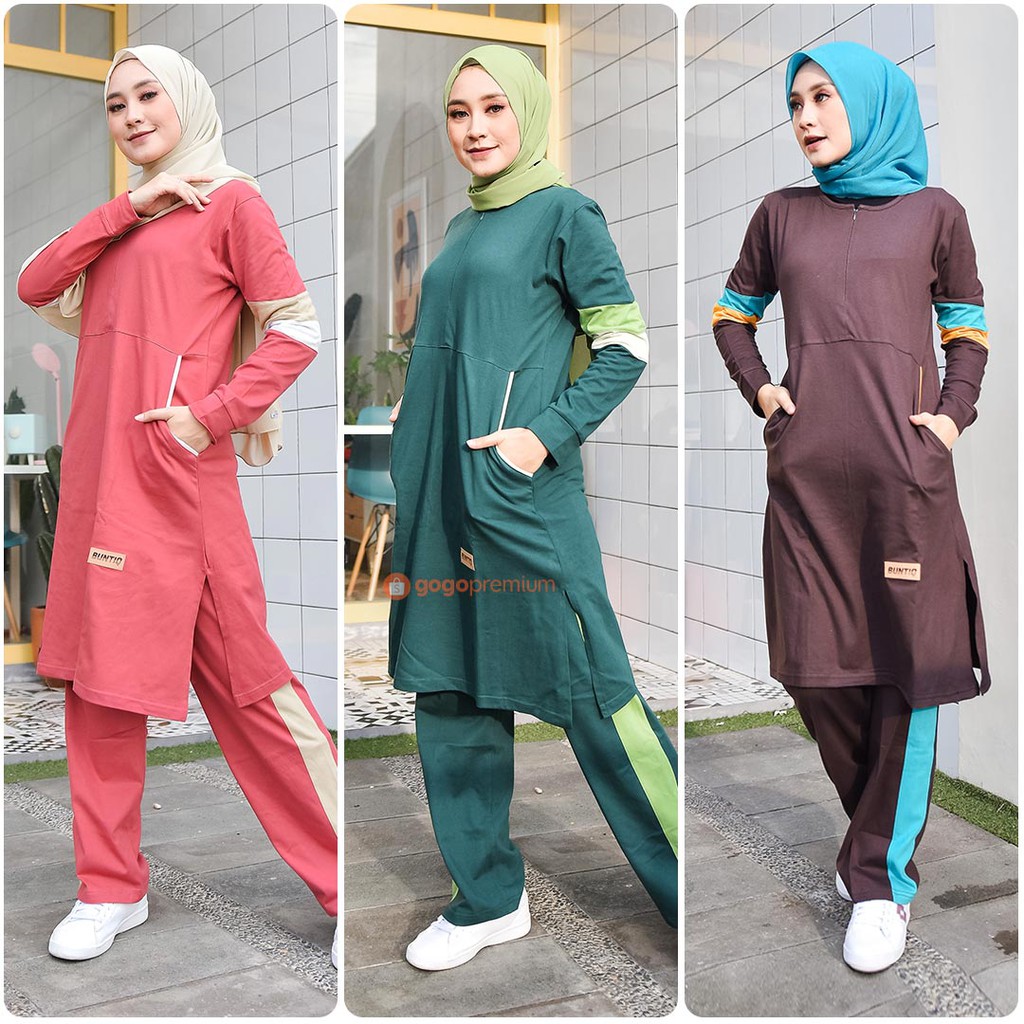 Baju Olahraga Wanita Muslim Muslimah Buntiq Indonesia