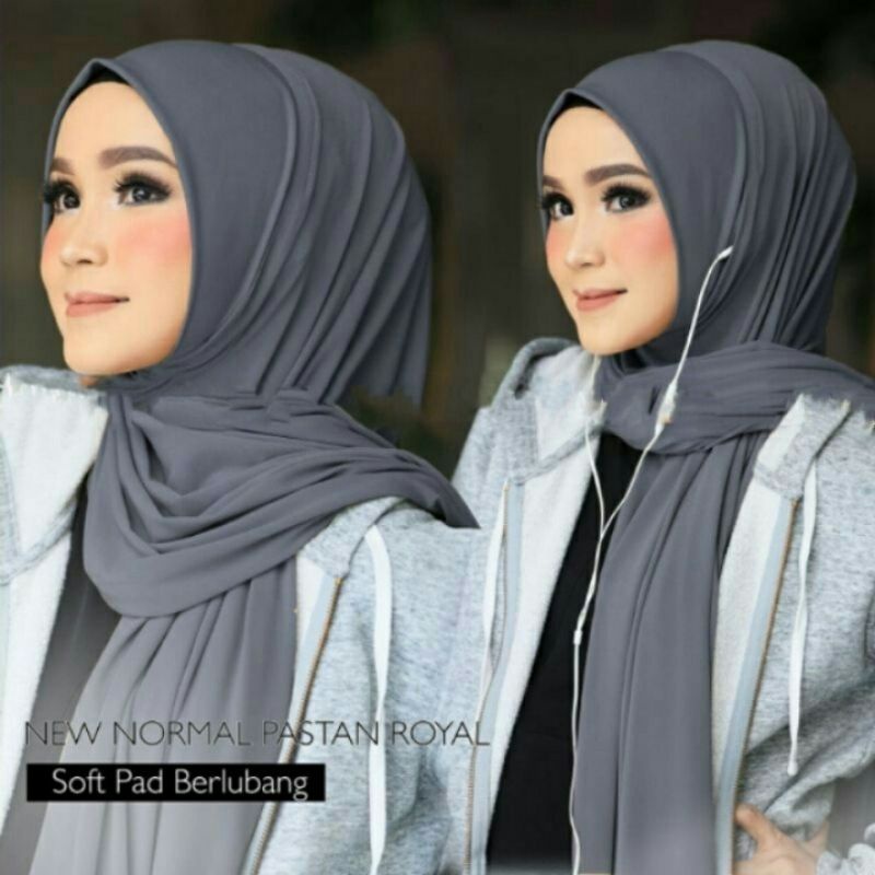 Hijab Jilbab PASMINA INSTAN ROYAL SOFT PED JERSEY Super Premium Ori