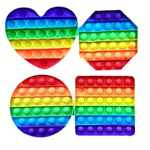 [TM] Pop it fidget toy Rainbow-1