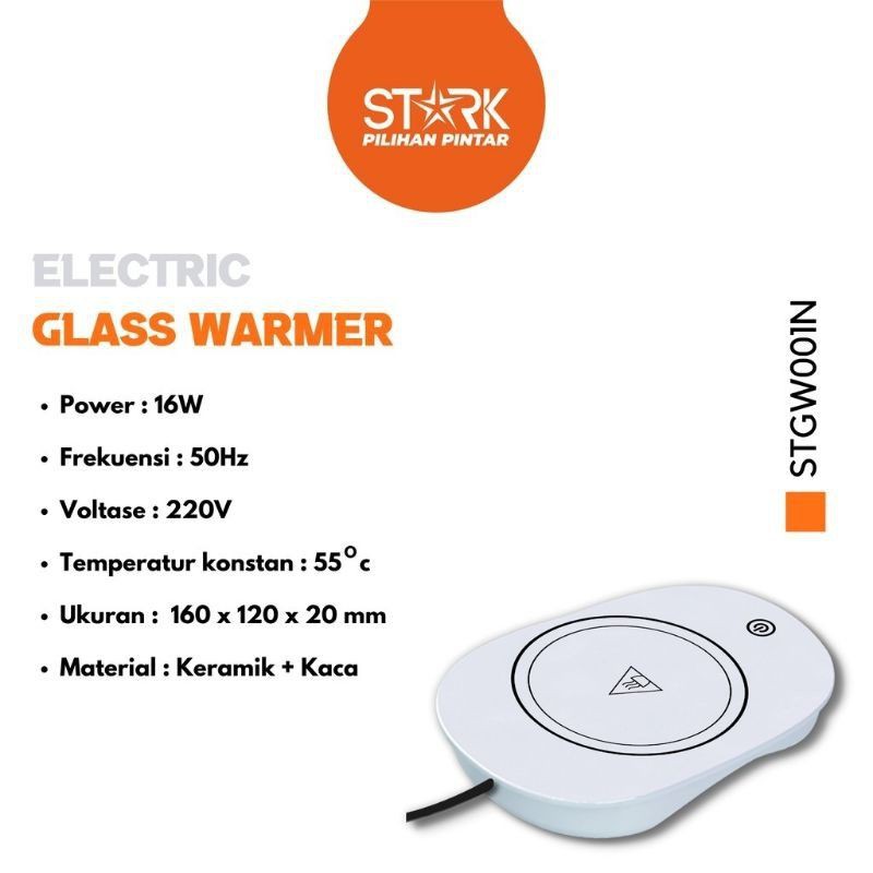 Tatakan gelas elektrik portable / Penghangat minuman Elektrik / Electric glass warmer STARK  STGW001