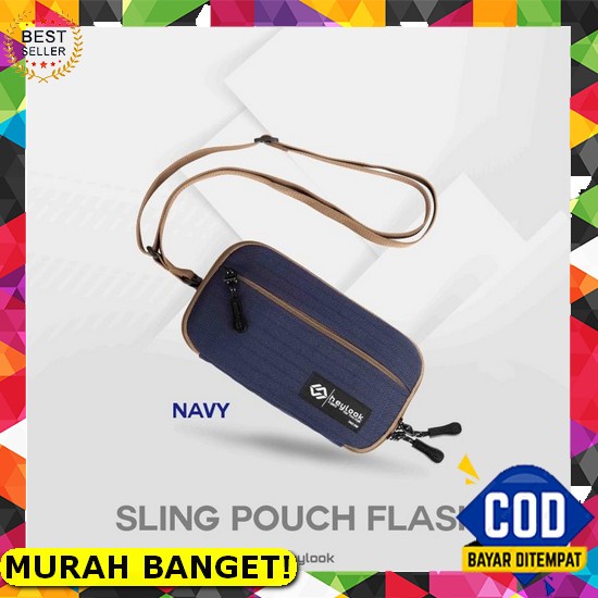 Hanci Tas Selempang Bahu Mini Pria Outdoor Pushop Kick Loreng Army Tas Sling Bag Mini Pria Cowok Dis